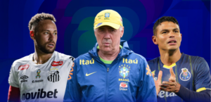 Ancelotti fecha lista com 55 que deve ter Neymar, Estêvão e Thiago Silva