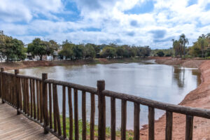 Lagos do Parque Botânico Tulipas começam a ser recuperados e ganham sistema de proteção ambiental