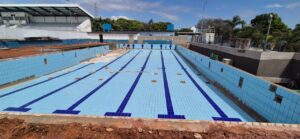 Nova piscina adaptada do Bolão entra na reta final das obras