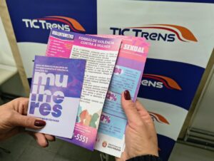 Combate à importunação sexual: TIC Trens promove ação de conscientização na estação Perus, da Linha 7-Rubi