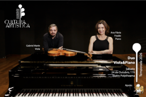 Gabriel Marin e Ana Flávia Frazão apresentam álbum “Impressions” em recital de viola e piano