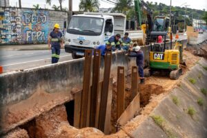 Prefeitura e DAE Jundiaí intensificam obras de contenção e recuperação de galerias pluviais na Avenida Antônio Frederico Ozanam